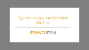 veeva rtsm system navigation overview